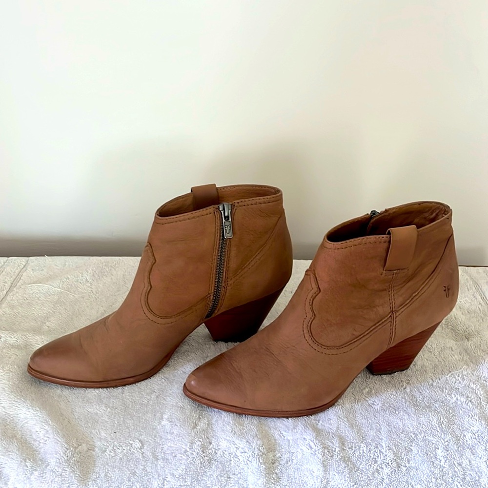Frye Reina Western Ankle Boots